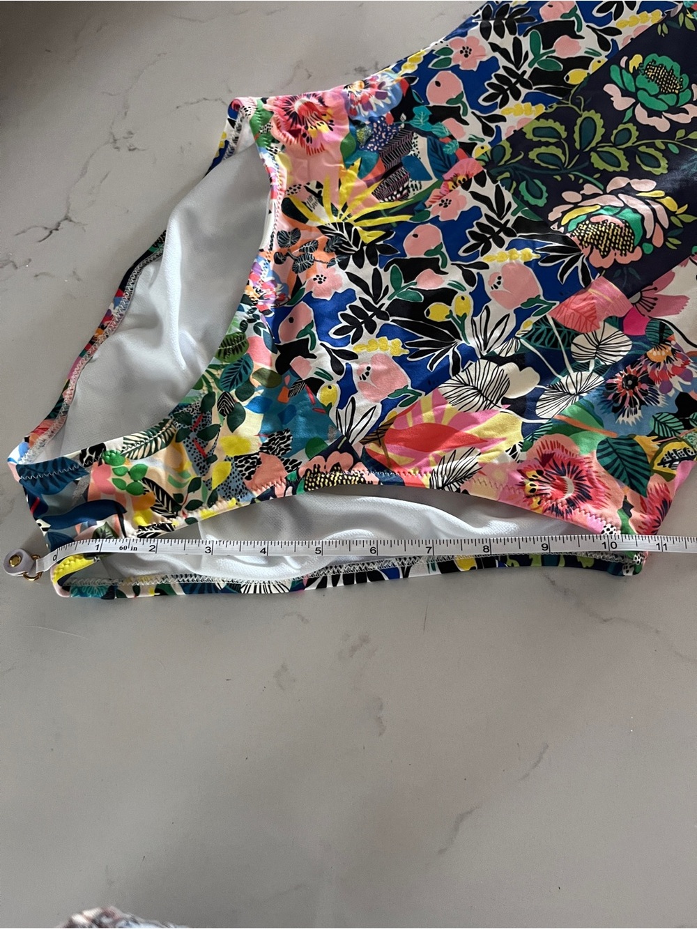 Johnny Was Layla Spaghetti Strap One Piece Floral Swimsuit Sm - Picture 14 of 16